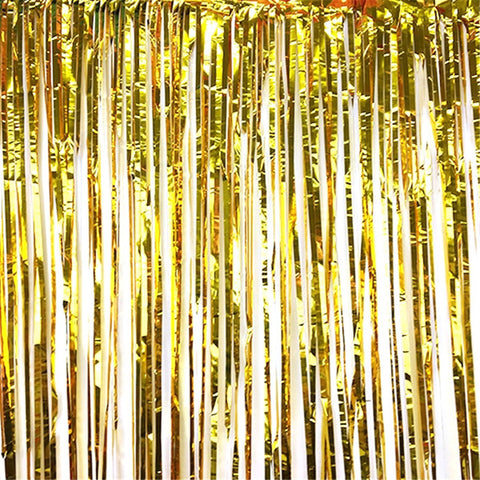 Lametta Hintergrund Gold