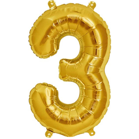 Ballon 3 - Gold (40 cm)