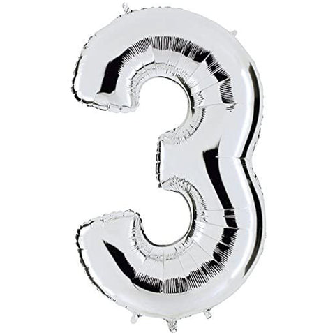 Ballon 3 - Silber (40 cm)