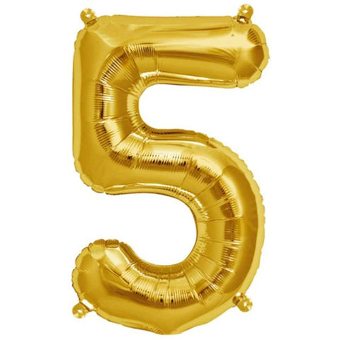 Ballon 5 - Gold (40 cm)