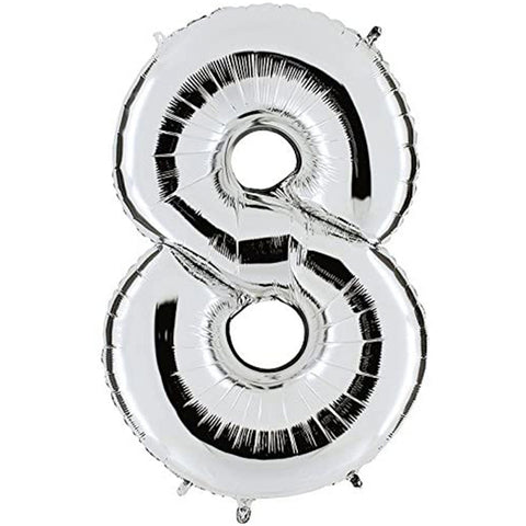 Ballon 8 - Silber (40 cm)