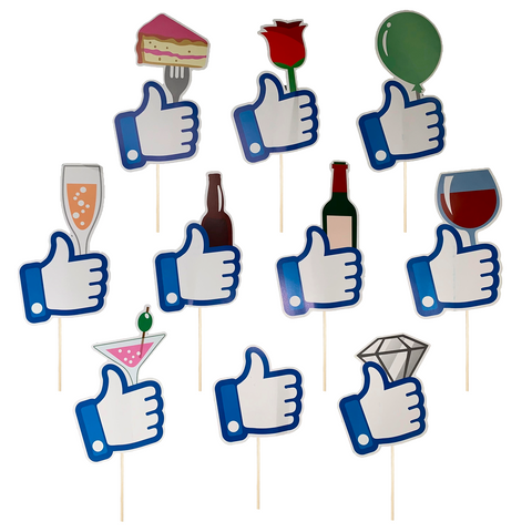 Social Like-Set (10 Teile)