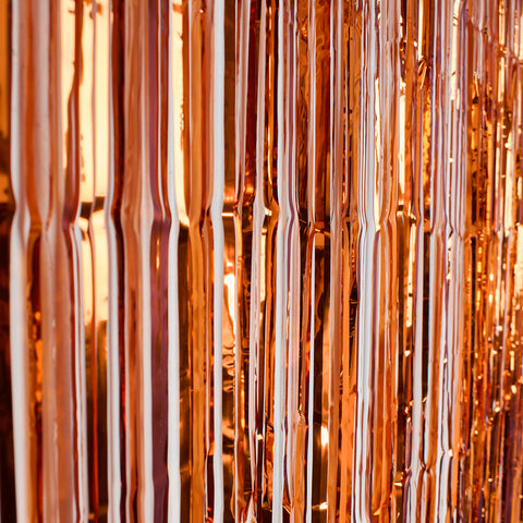 Lametta Hintergrund Kupfer